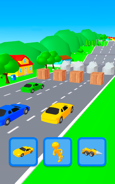 Shape Transform Race - Gameplay image of android game