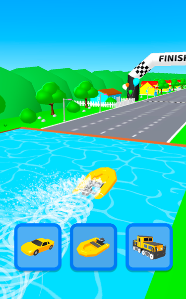 Shape Transform Race - Gameplay image of android game