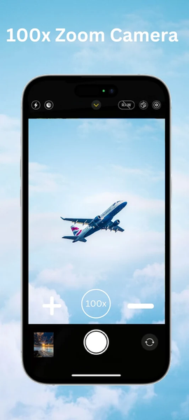 ۱۰۰x Zoom Camera - عکس برنامه موبایلی اندروید