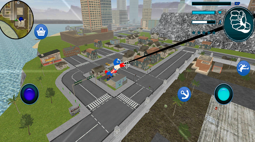 Captain Stickman America Rope Hero - Image screenshot of android app