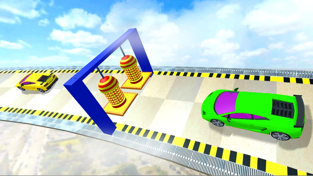 Car Stunts -  Impossible Track - Gameplay image of android game
