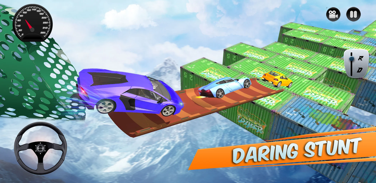 Ramp Car Stunts 3D: Multi Ramp - Gameplay image of android game