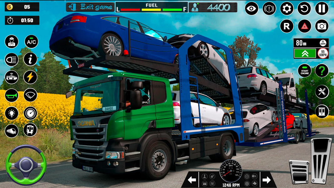 US Car Transport Simulator 3D - Gameplay image of android game