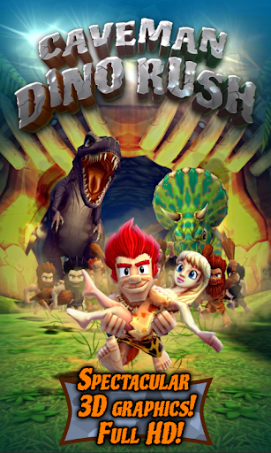 Caveman Dino Rush - Gameplay image of android game