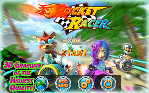 Rocket Racer - Gameplay image of android game