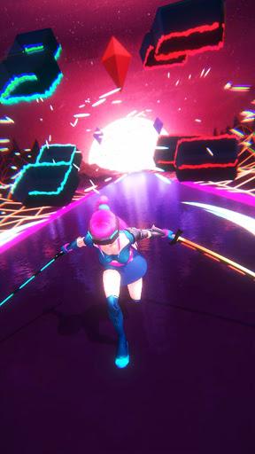 Cyber Beat Ghost Slasher - Gameplay image of android game