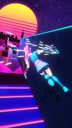 Cyber Beat Ghost Slasher - Gameplay image of android game