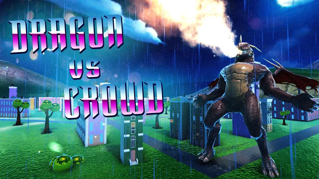 Dragon Vs Crowd Distruct City - Gameplay image of android game