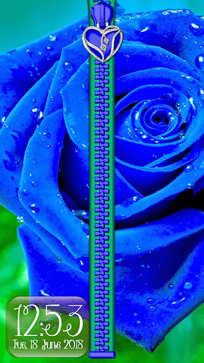 Rose Theme Zipper Lock Screen - عکس برنامه موبایلی اندروید