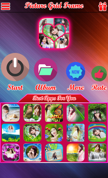 Picture Grid Frame - عکس برنامه موبایلی اندروید