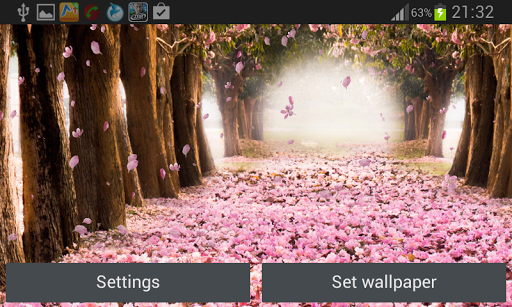 Cherry Blossom Live Wallapper - Image screenshot of android app