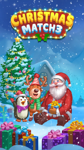 Christmas Games - Match 3 Game - Gameplay image of android game