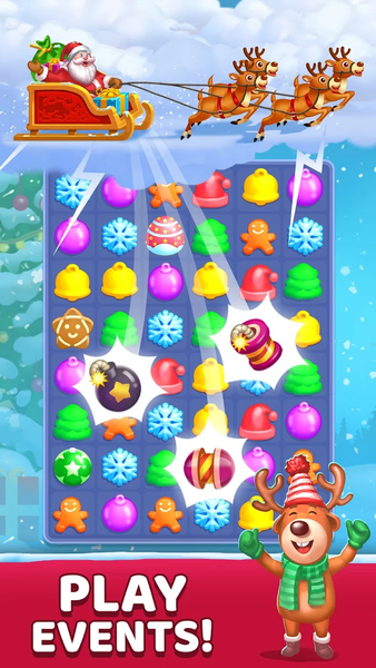 Christmas Games - Match 3 Game - Gameplay image of android game