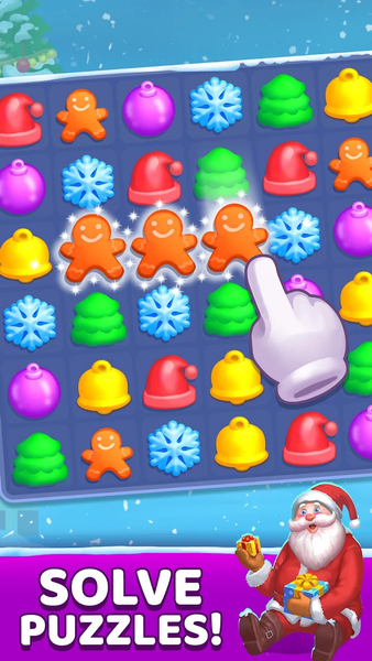 Christmas Games - Match 3 Game - Gameplay image of android game
