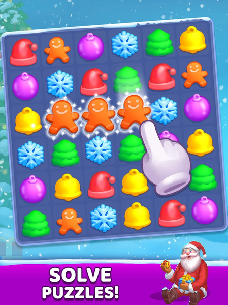 Christmas Games - Match 3 Game - Gameplay image of android game