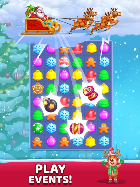 Christmas Games - Match 3 Game - Gameplay image of android game