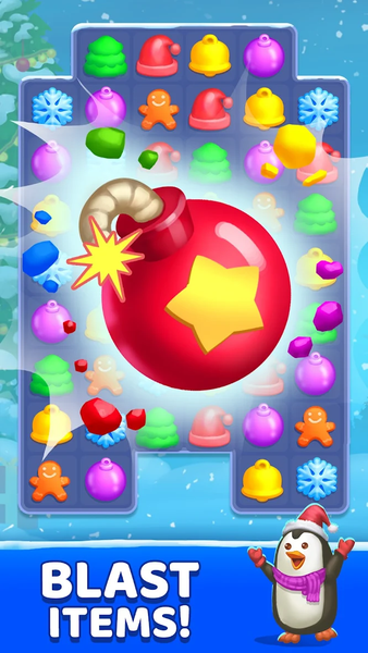 Christmas Games - Match 3 Game - Gameplay image of android game