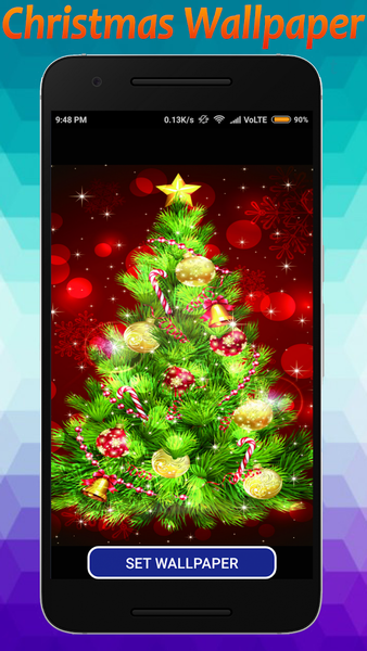 Christmas wallpaper background - Image screenshot of android app