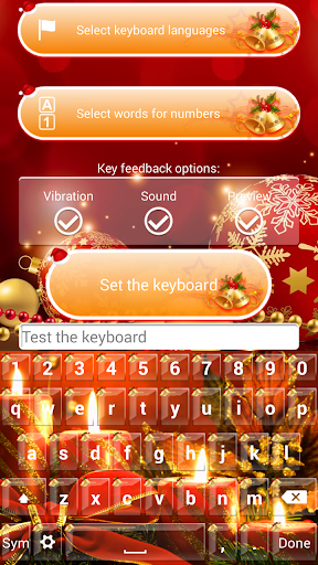 Christmas Keyboard Themes - Image screenshot of android app