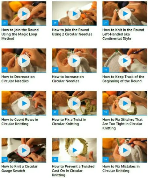 Circular Knitting (Guide) - Image screenshot of android app