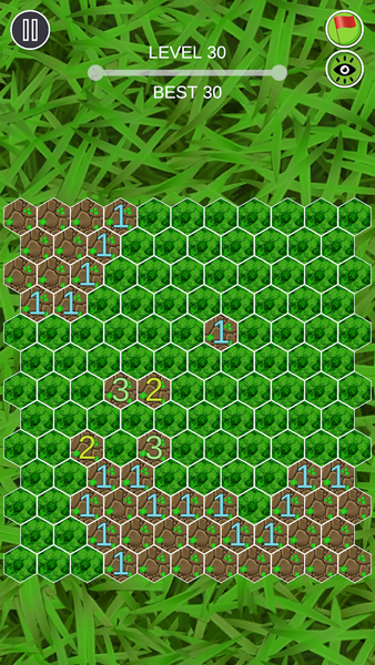 Hexagon Minesweeper - Gameplay image of android game