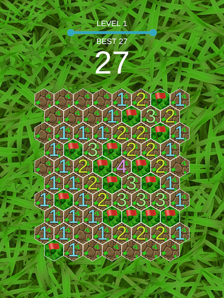 Hexagon Minesweeper - Gameplay image of android game