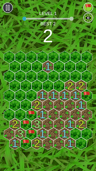 Hexagon Minesweeper - Gameplay image of android game