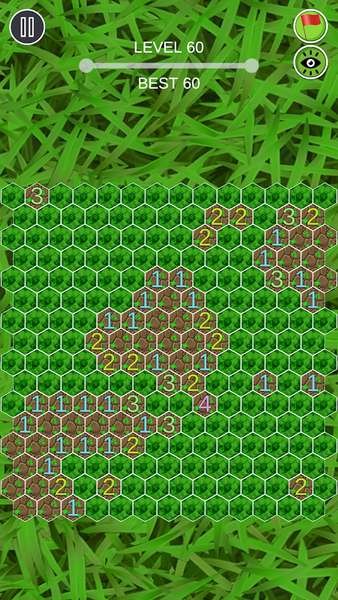 Hexagon Minesweeper - Gameplay image of android game
