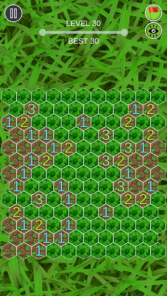 Hexagon Minesweeper - Gameplay image of android game