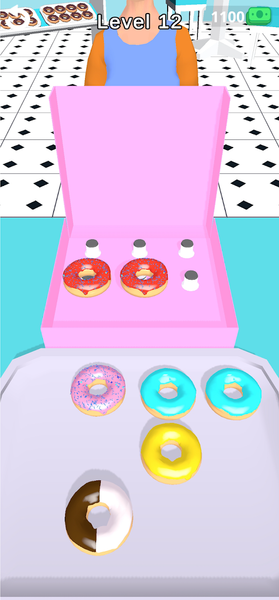 Donut Packing 3D - Gameplay image of android game