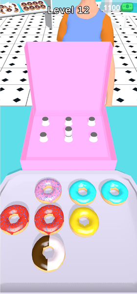 Donut Packing 3D - Gameplay image of android game