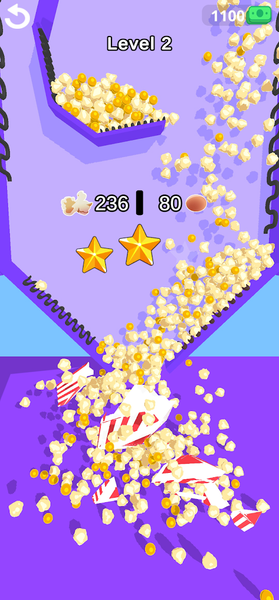 Popcorn Burst 3D! - Gameplay image of android game
