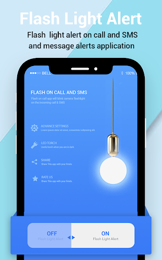 Flash Alert Notification call - Image screenshot of android app