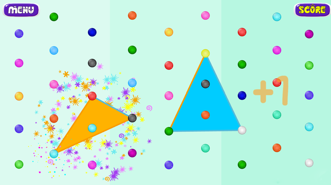 Triangle-Line-Dot - Gameplay image of android game