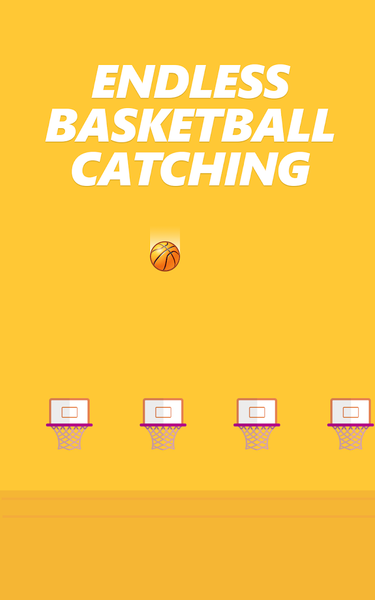 Catching Basketballs Offline - Gameplay image of android game