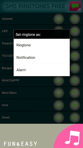 SMS Ringtones Free - Image screenshot of android app