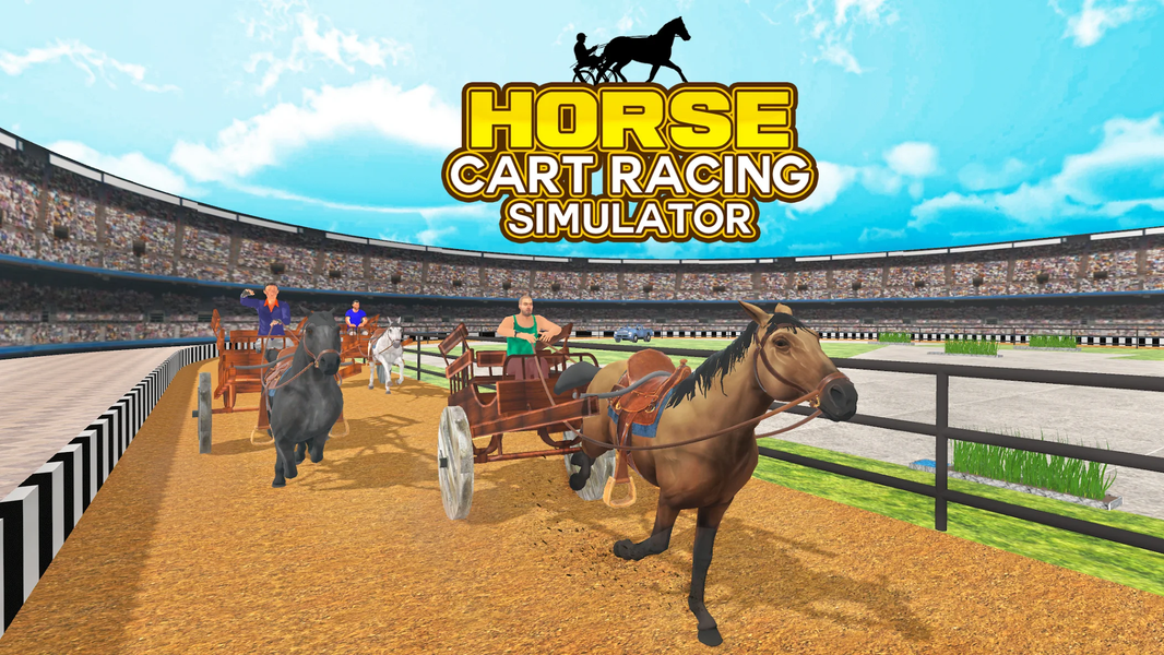 Horse Cart Racing Simulator - عکس بازی موبایلی اندروید