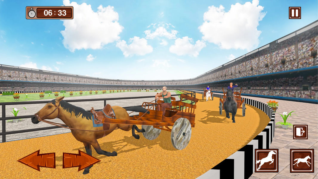 Horse Cart Racing Simulator - عکس بازی موبایلی اندروید