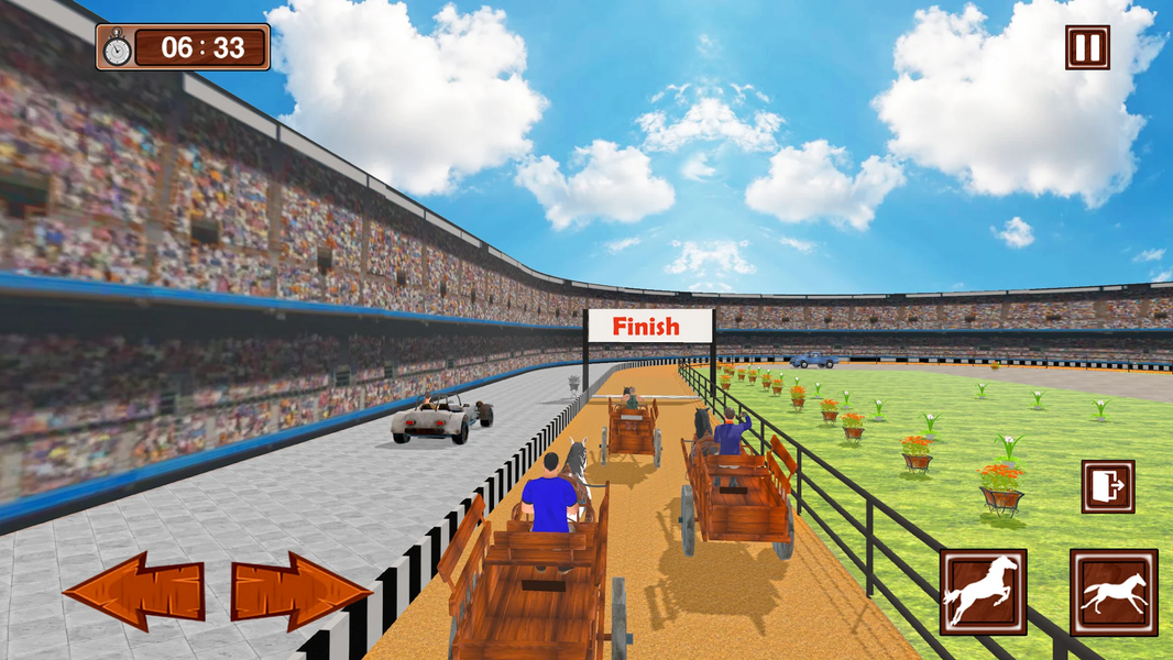Horse Cart Racing Simulator - عکس بازی موبایلی اندروید