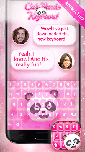 Cute Panda Live Keyboard - Image screenshot of android app