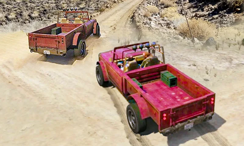 Offroad Pickup Truck Simulator - Gameplay image of android game