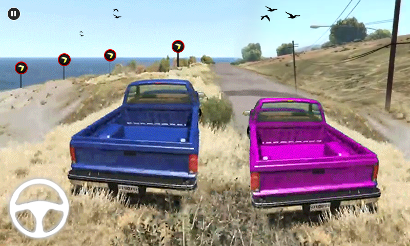 Offroad Pickup Truck Simulator - Gameplay image of android game