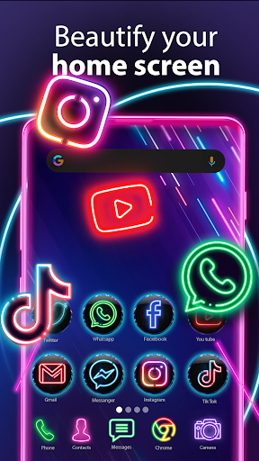 Neon Icon Designer App - عکس برنامه موبایلی اندروید