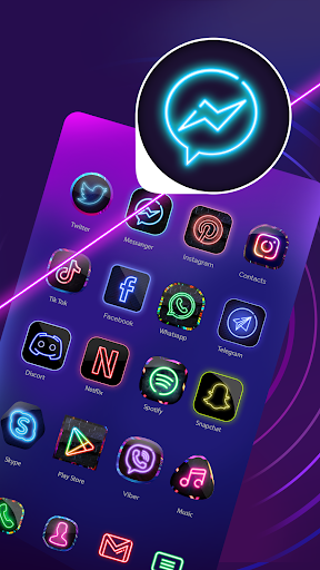 Neon Icon Designer App - عکس برنامه موبایلی اندروید