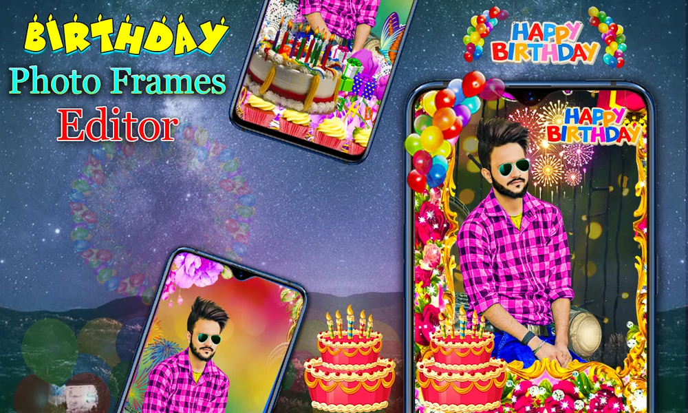 Birthday PhotoFrames - Image screenshot of android app