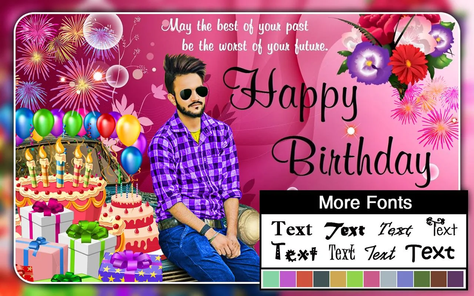 Birthday PhotoFrames - Image screenshot of android app