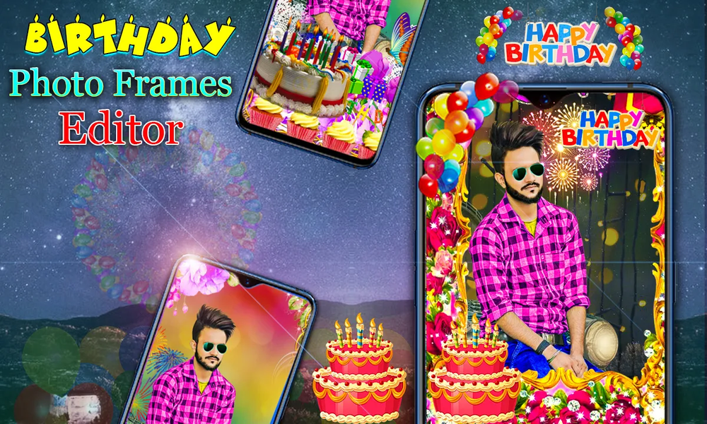 Birthday PhotoFrames - Image screenshot of android app