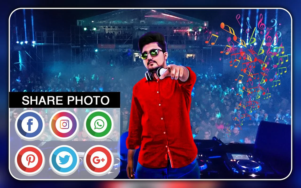DJ Photo Editor-Dj PhotoFrames - Image screenshot of android app