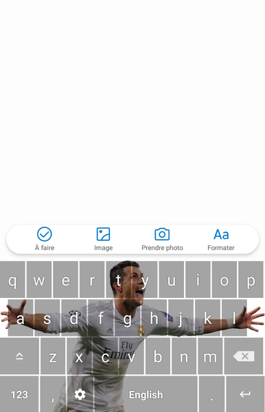 Cristiano Ronaldo keyboard - Image screenshot of android app