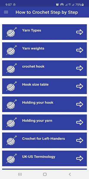 How to Crochet Step by Step - عکس برنامه موبایلی اندروید